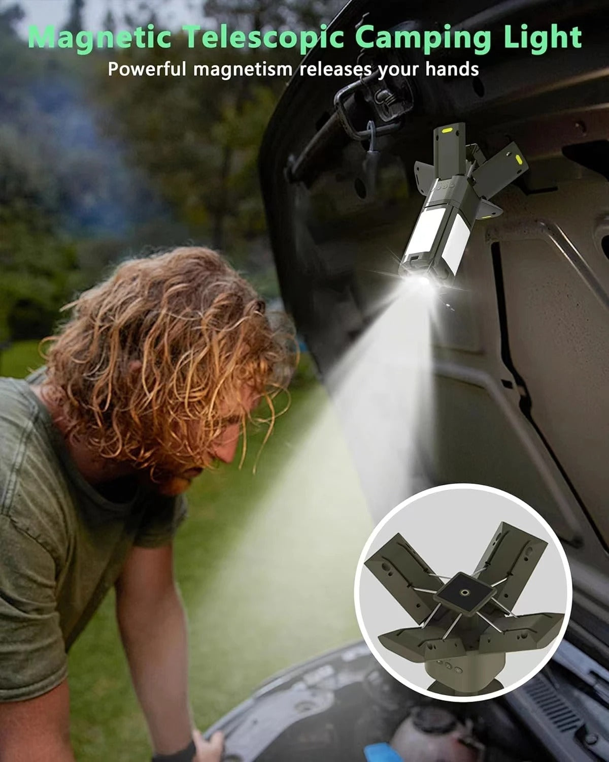 GoCamping Telescopic Camping Light Rechargeable