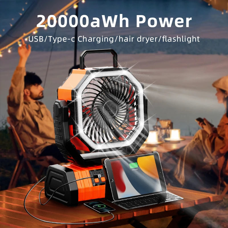 GoCamping 20000mAh Battery Operated Fan