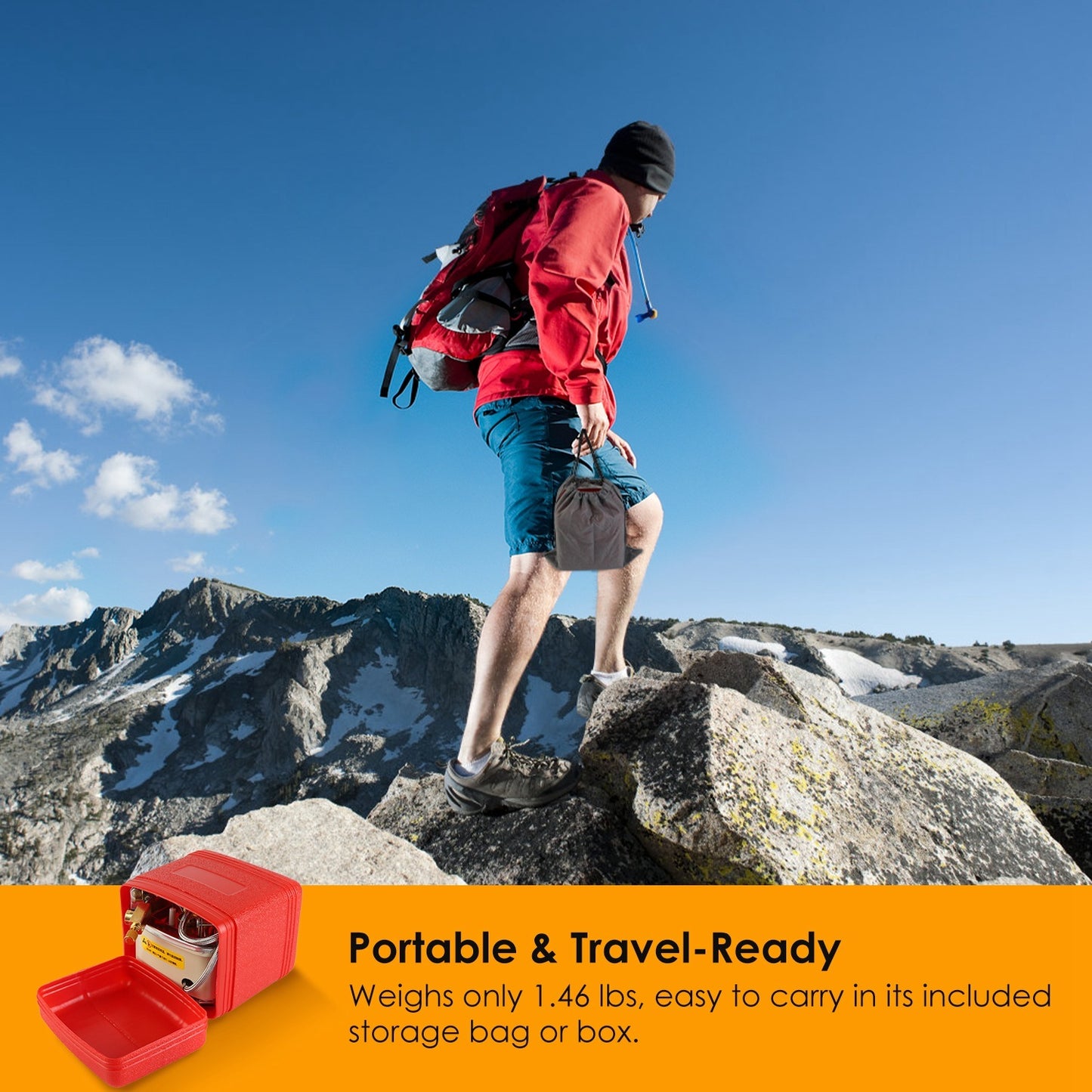 GoCamping 13000W Portable Windproof Camping Stove Five-head